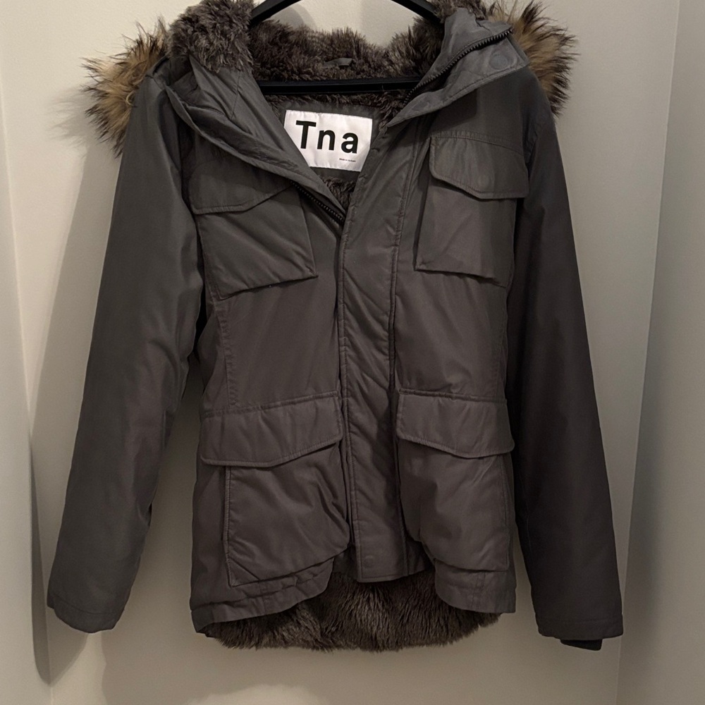 TNA Grey Puffer Jacket